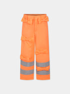 Pantaloni arancioni per bambina con fiocchi,Caroline Bosmans,SS24 2004 64 2507